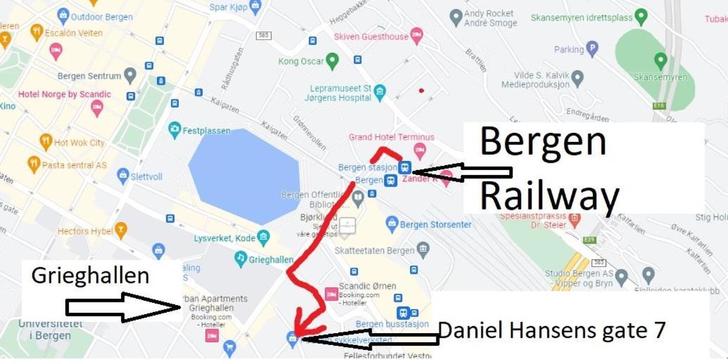 80 Square Metre Flat In The Heart Of Bergen - 2 Big Bedrooms מראה חיצוני תמונה